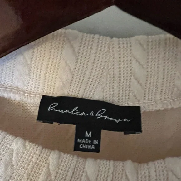 Chic Cream Wide Leg 2 piece outfit - Picture 2 of 9